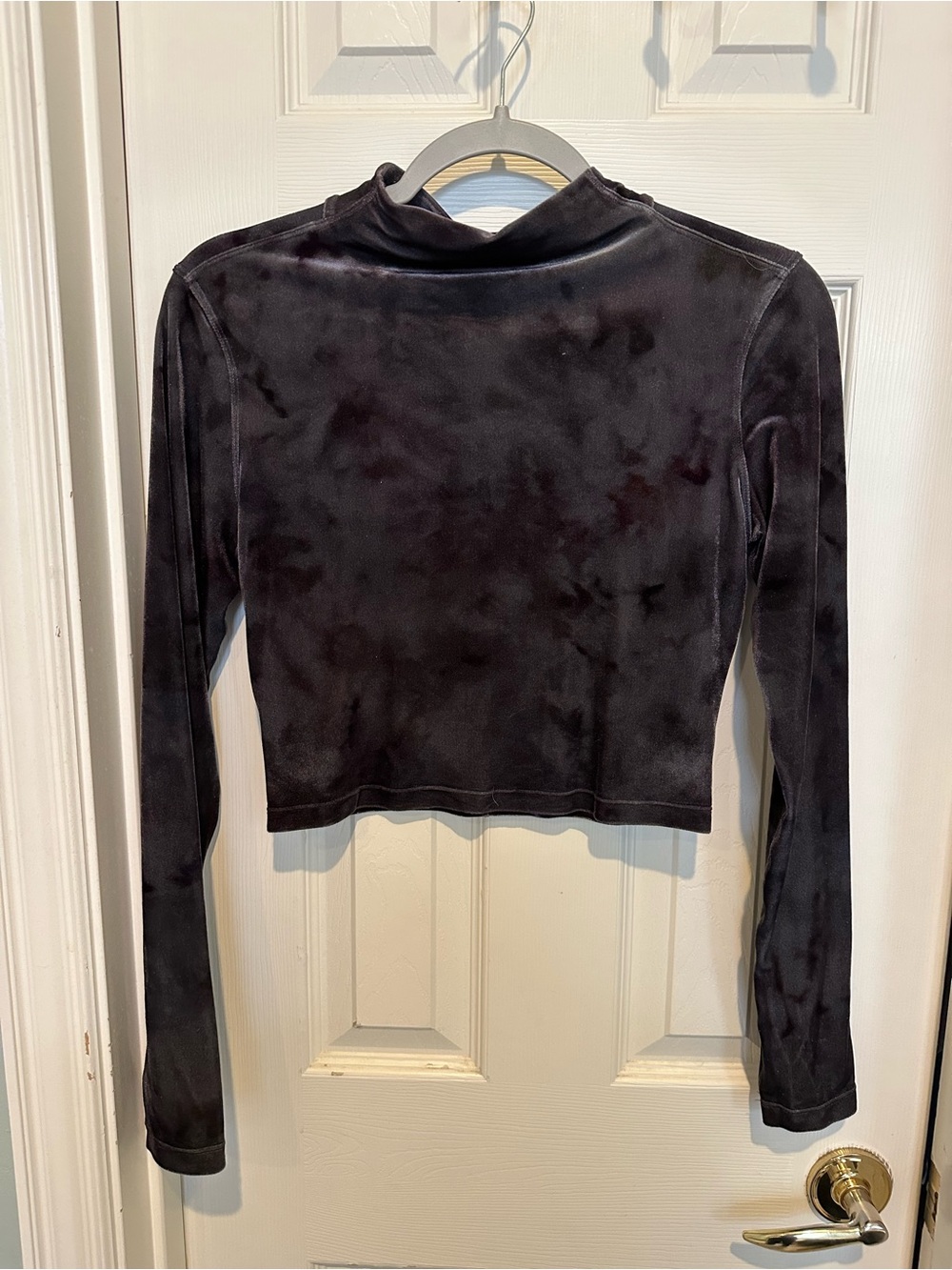Lululemon Long Sleeve Velvet Mock Neck Top - Black